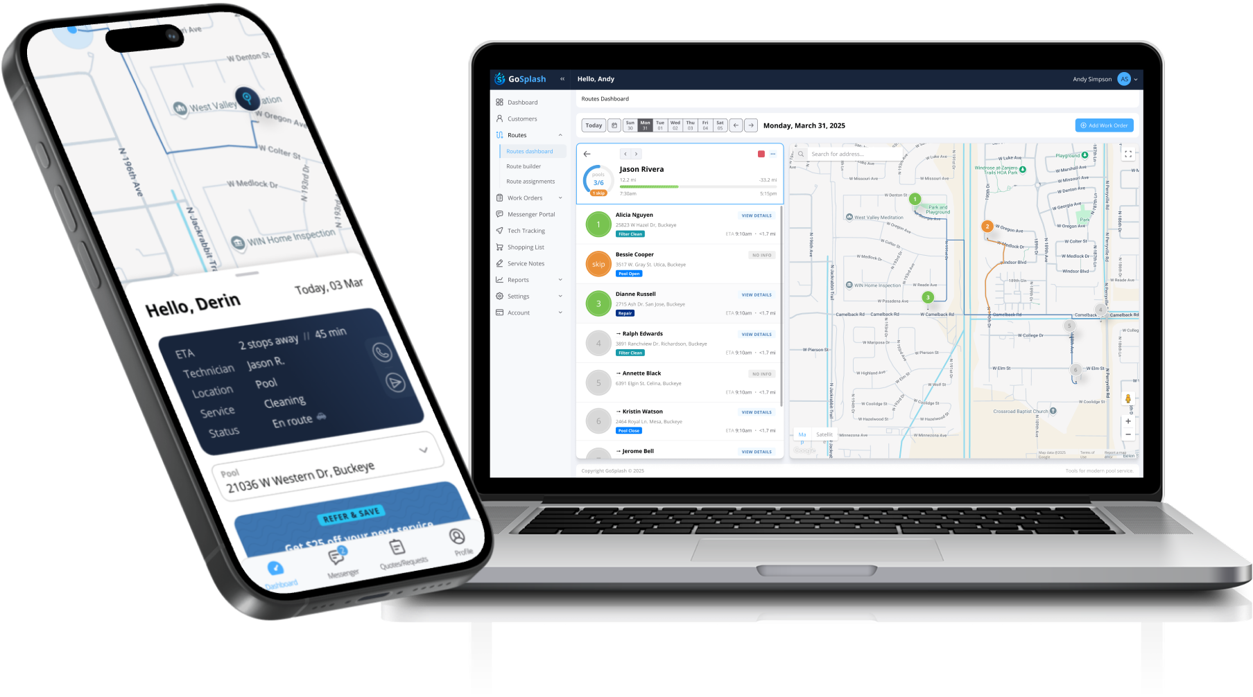 GoSplash live tracking dashboard